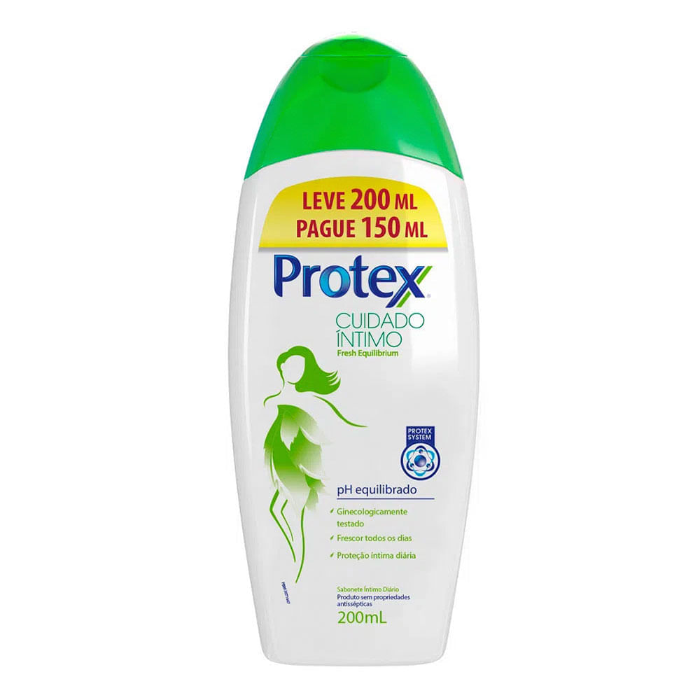 Sabonete Intimo Liquido Protex Cuidado Intimo Fresh Equilibrium 200ml Memed 9028