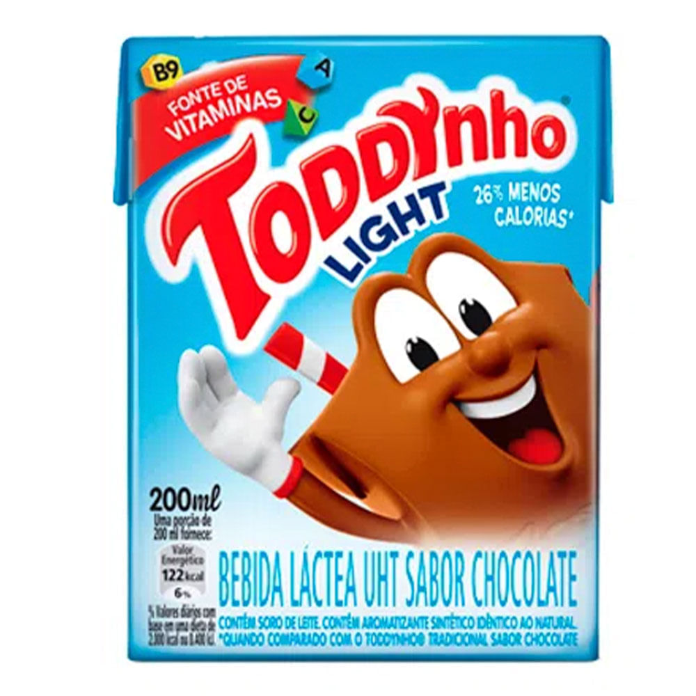 Toddynho Achocolatado - Bebida láctea UHT, sabor chocolatey, 200ml :  : Alimentos e Bebidas