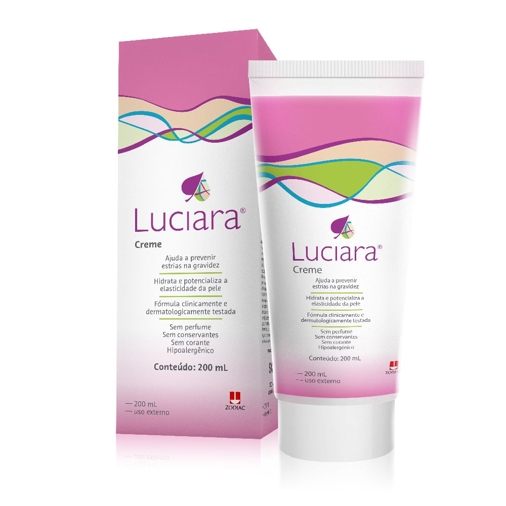 Creme Luciara de Tratamento Preventivo Contra as Estrias para Gestante 200ml